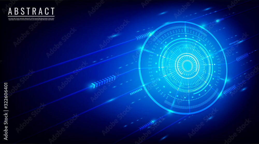 abstract background blue techlogy with space for text