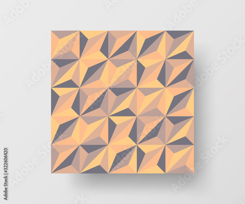 Amazing business advertisement vector mural art square banner mock up. Modern corporate abstract geometric illustration design layout background. Company identity quadrangle texture brochure template.