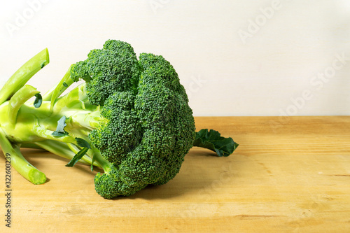 Broccoli is a cabbage of a variety similar to the cauliflower bearing heads of green flower buds photo