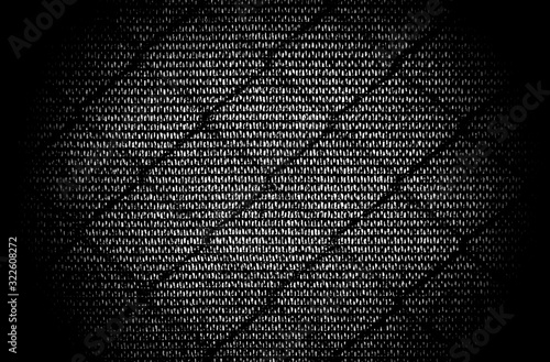 Abstract background in black and white close up view