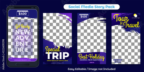 Social Media Story Design for Travel Agency Promotion