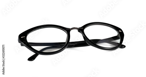 .female glasses on a white background