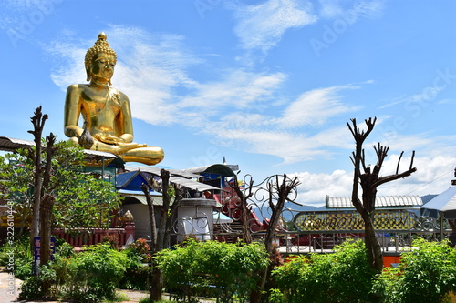 big golden buddha in bangkok thailand