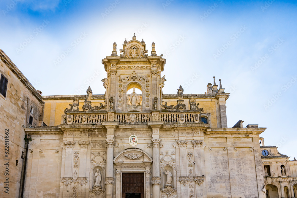 Cathedral, duomo,  in Lecce, Italy