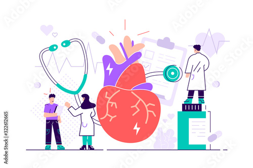 Circulatory system complications concept.