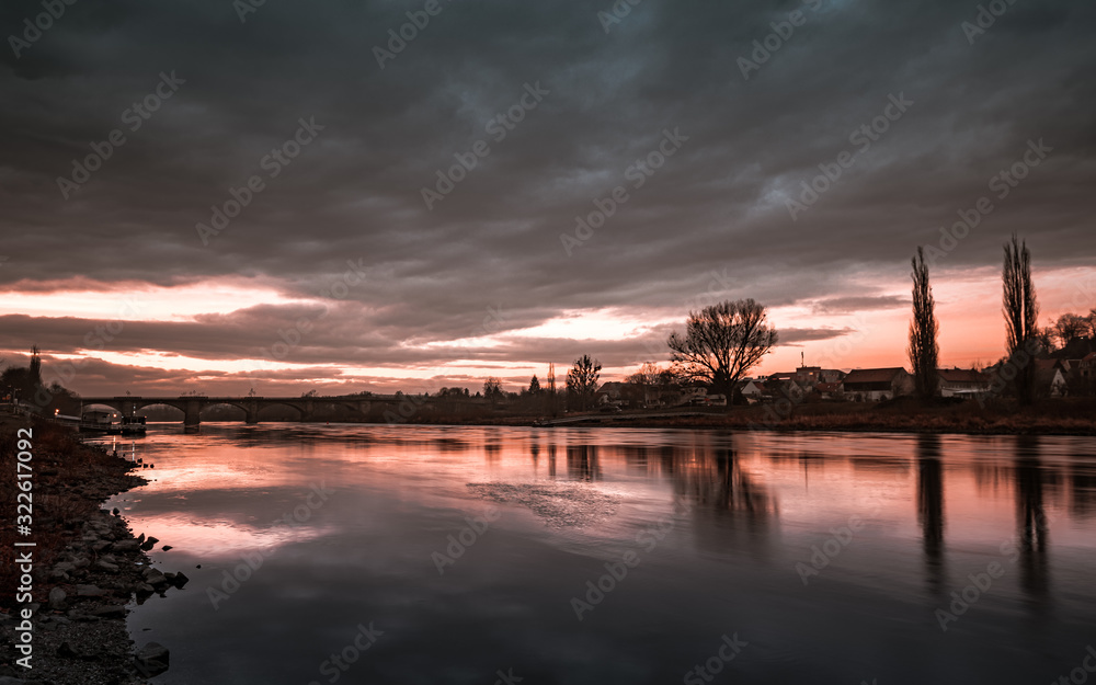Fototapeta premium Pirna Sonnenuntergang