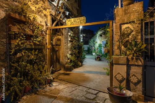 Newly recoverd San Berillo pedestrian district in the heart of Catania, Italy photo