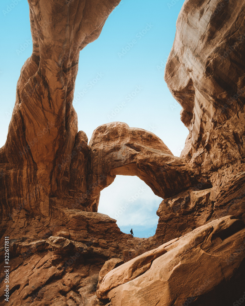 Double arch in Arches National Park 