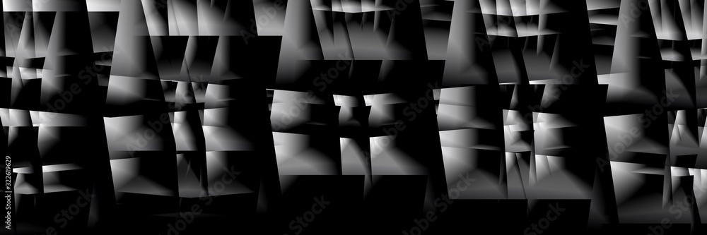 Obraz premium Digital art, high resolution panoramic abstract 3D objects, Germany