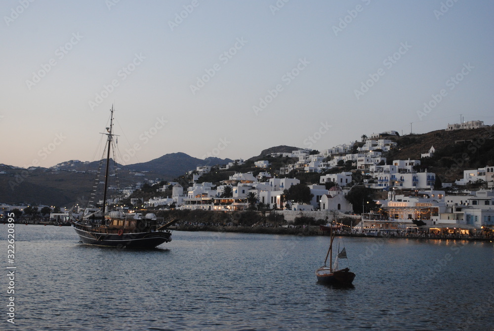 View of a Greek town