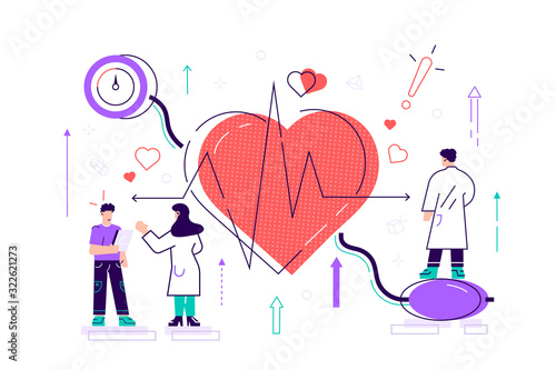 High blood pressure vector illustration