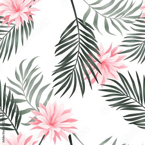 Tropical seamless pattern. Modern abstract design for paper  cover  fabric  interior decor