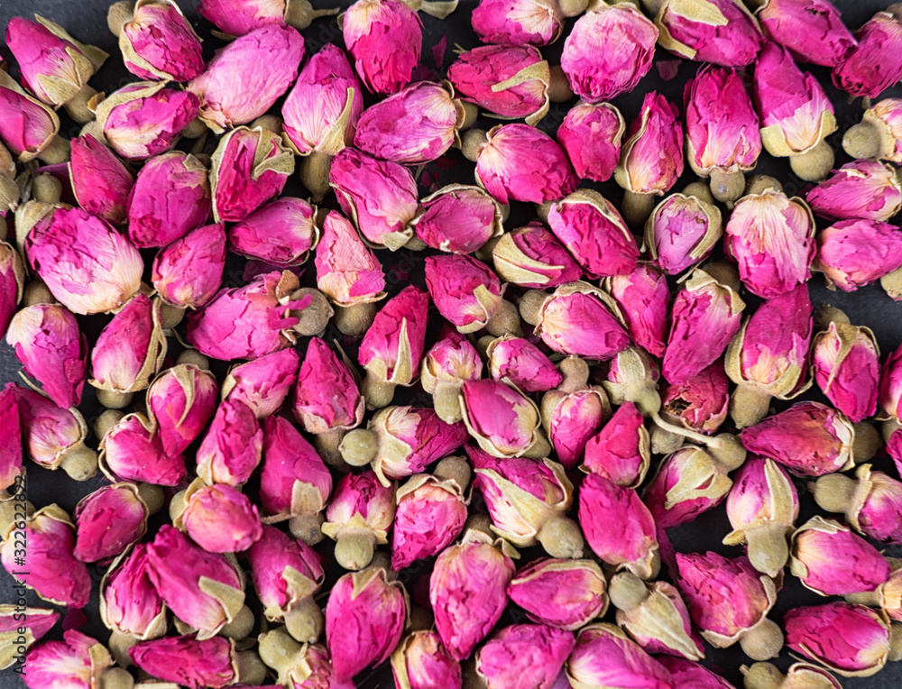 Background of dried roses.Valentine's day