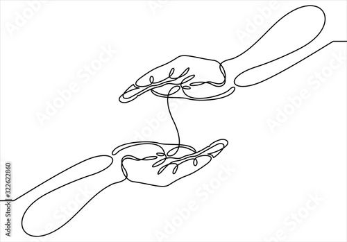 Hand Gesture Continuous Line Drawing.