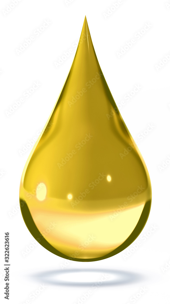 Drop of oil 3d rendering Drop of oil 3d rendering