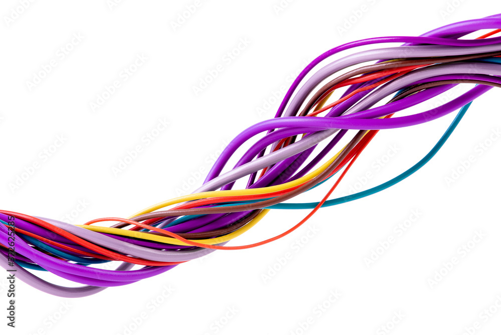 Energy industry electrical cable and and wire isolated on white background Energy industry electrical cable and and wire isolated on white background