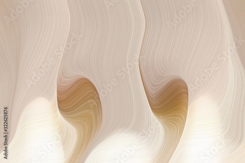 abstract artistic with smooth swirl waves background design with pastel gray, pastel brown and linen color