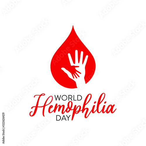 Vector illustration on the theme of World Hemophilia Day observed on April 17th.