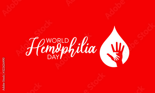 Vector illustration on the theme of World Hemophilia Day observed on April 17th.