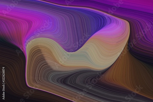 artistic wave lines with curvy background design with very dark violet, moderate violet and dark slate blue color