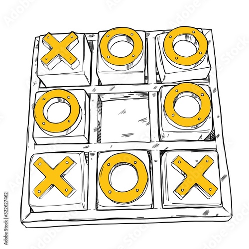 illustration of a game chase