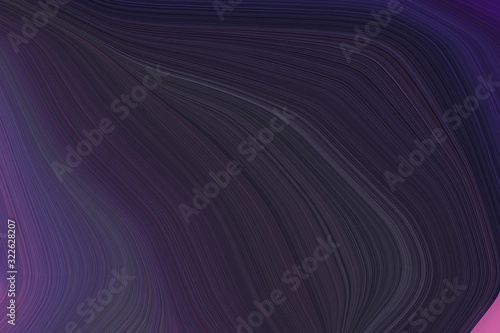 artistic wave fluid lines with abstract waves illustration with very dark violet, very dark blue and very dark magenta color