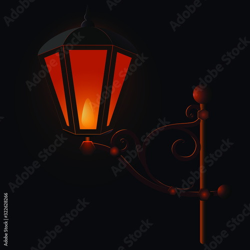 Old street lamp.