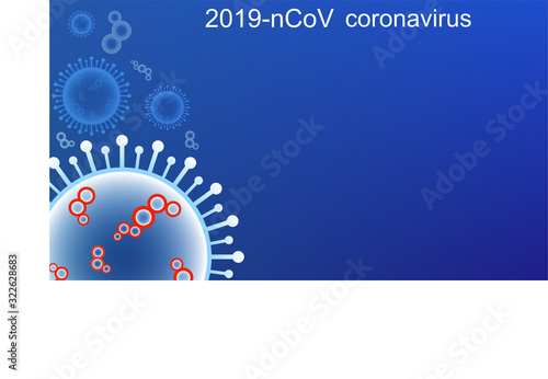 Coronavirus Covid-19 new wave  outbreak and coronaviruses influenza on blue background. Vector concept for pandemic medical health risk statistic, daily rate expansion, epidemiology situation.