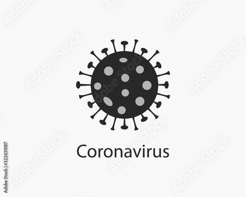 Coronavirus, flu icon. Vector illustration, flat design.