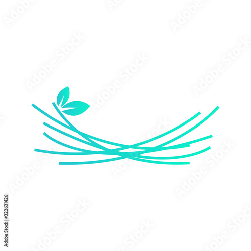 Nest Logo Design Vector for Icon and factory Logo