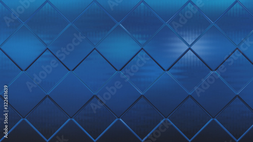 Abstract Dark Blue Geometric Square Background photo