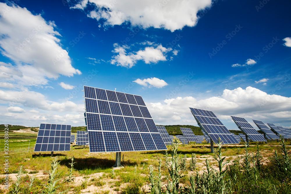 A photo voltaic solar power station near Caravaca, Murcia, Spain. A photo voltaic solar power station near Caravaca, Murcia, Spain.