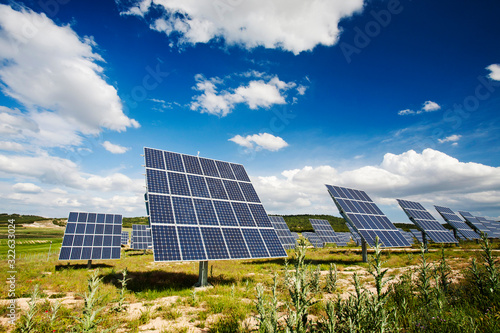 A photo voltaic solar power station near Caravaca, Murcia, Spain. photo