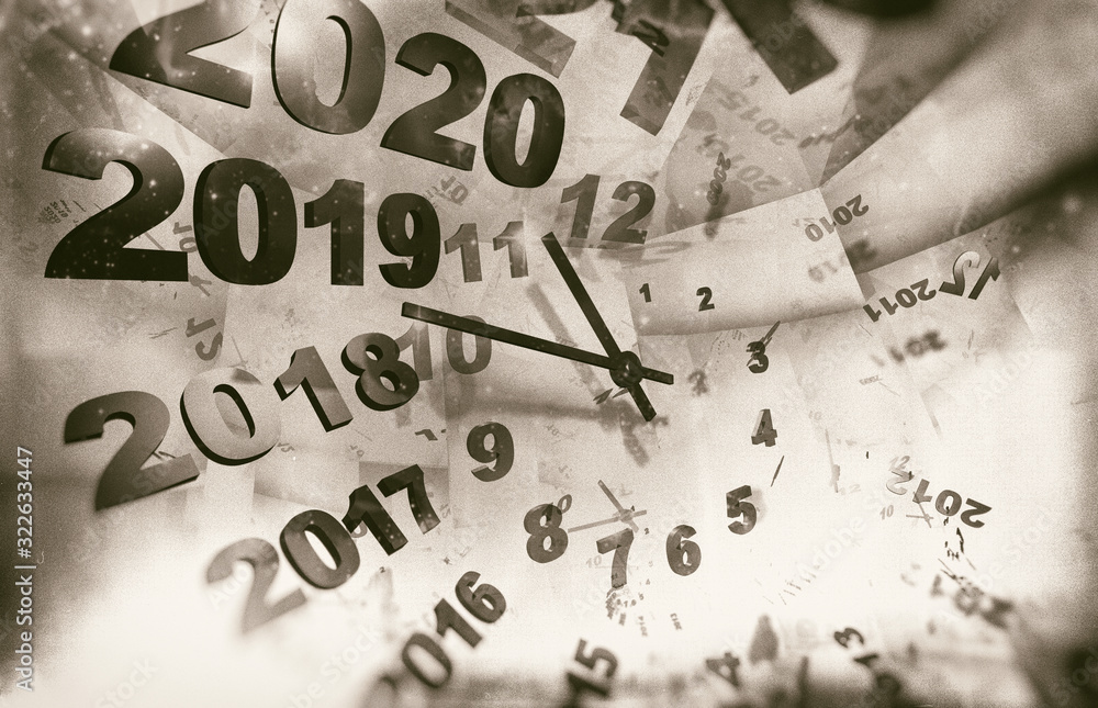 Fototapeta premium Czas. Streszczenie ilustracji. Renderowania 3D