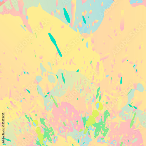 splashes of paint splatters flying in different directions. vector © North10