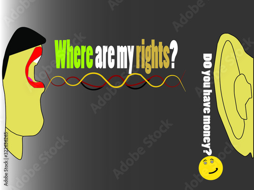 A  abstract  for equal human rights.