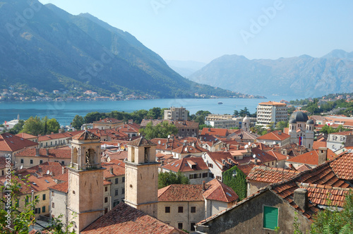 Old Town of Kotor from the Castle, Montenegro