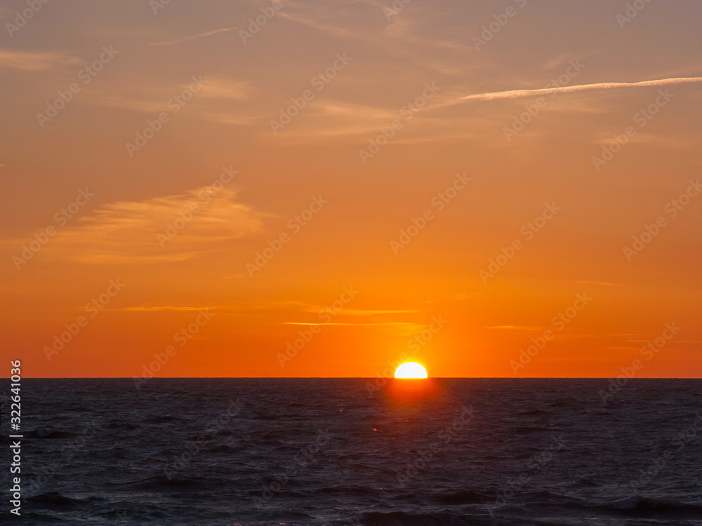 Sunset sea view