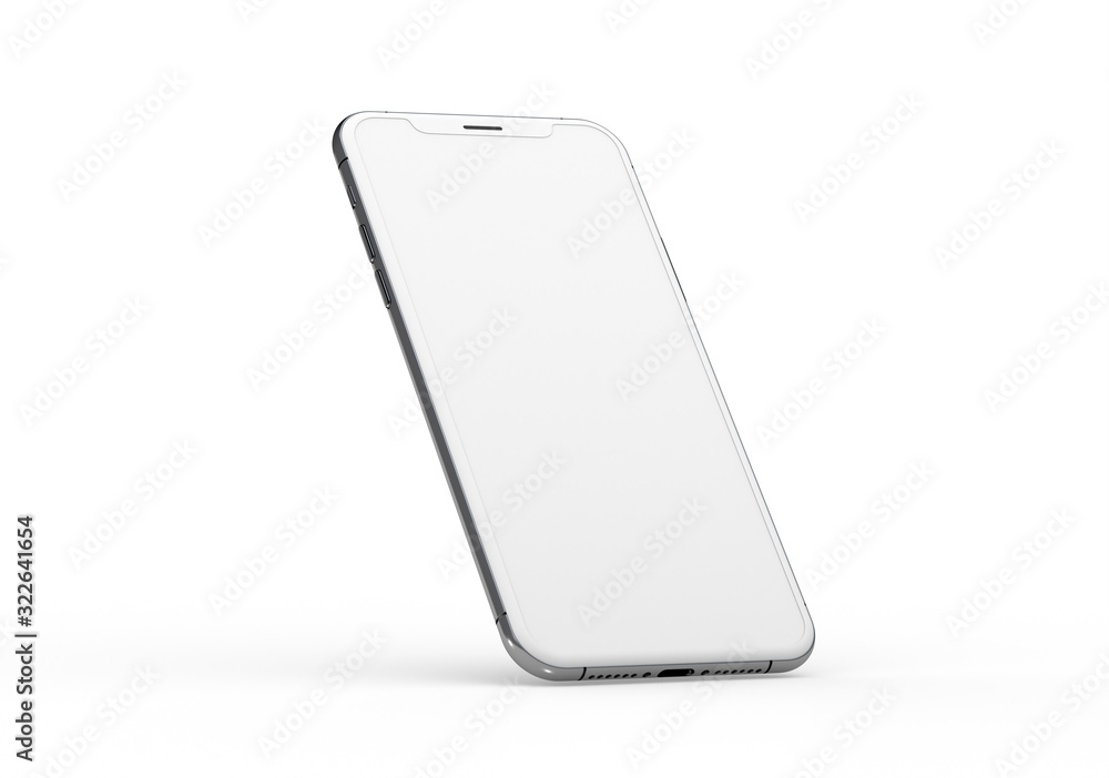 New realistic mobile phone smartphone mockup with blank screen. New realistic mobile phone smartphone mockup with blank screen.