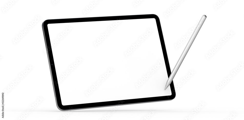 TABLET PC computer device mobile isolated background 3d TABLET PC computer device mobile isolated background 3d