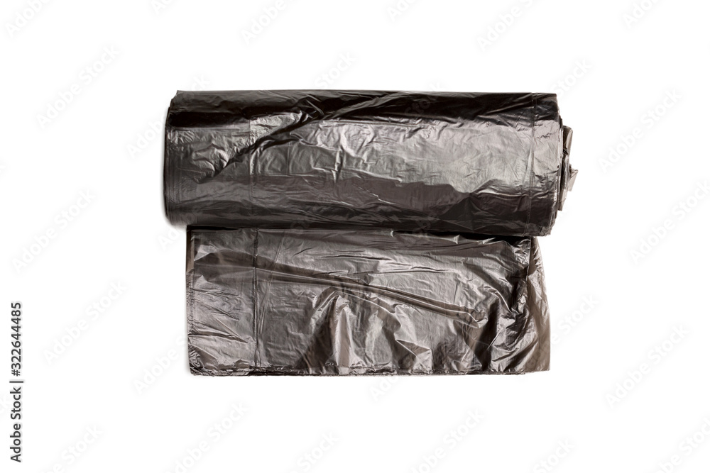 garbage bags of biodegradable eco plastic isolated on white background, care about the environment, biodegradable bags trashbags for walks with animals pets, copy space, clipping path garbage bags of biodegradable eco plastic isolated on white background, care about the environment, biodegradable bags trashbags for walks with animals pets, copy space, clipping path