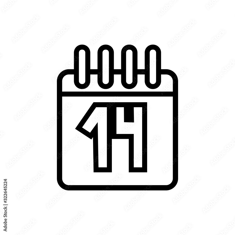 calendar reminder with 14 day line style calendar reminder with 14 day line style