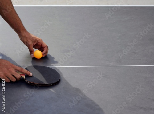 man playing tennis © adrianad