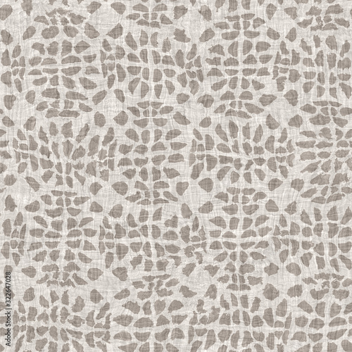 Ragged worn aging beige canvas burlap tan wrinkled crumpled noisy graphical tile. Stained distressed mottled worn effect weathered damaged folk design. Seamless repeat raster jpg pattern swatch.
