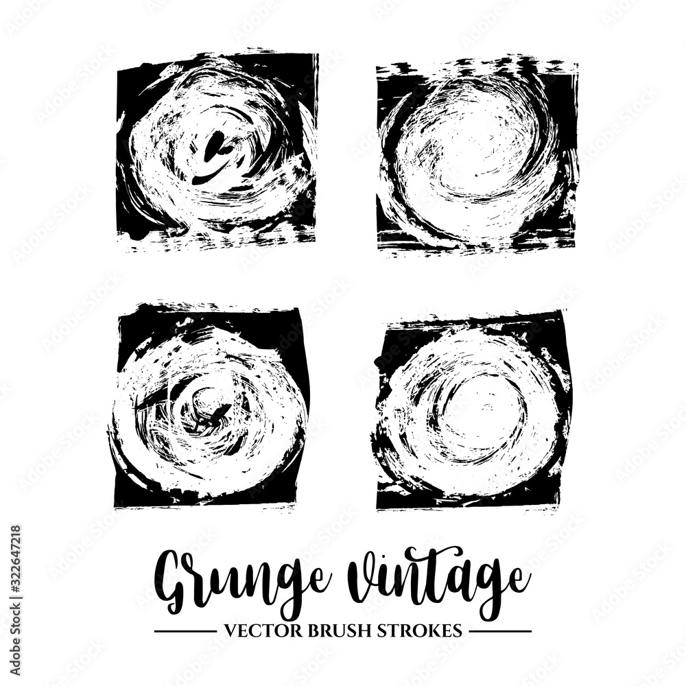 Set of black brush stroke and texture. Grunge vector abstract hand - painted element. Underline and border. Set of black brush stroke and texture. Grunge vector abstract hand - painted element. Underline and border.