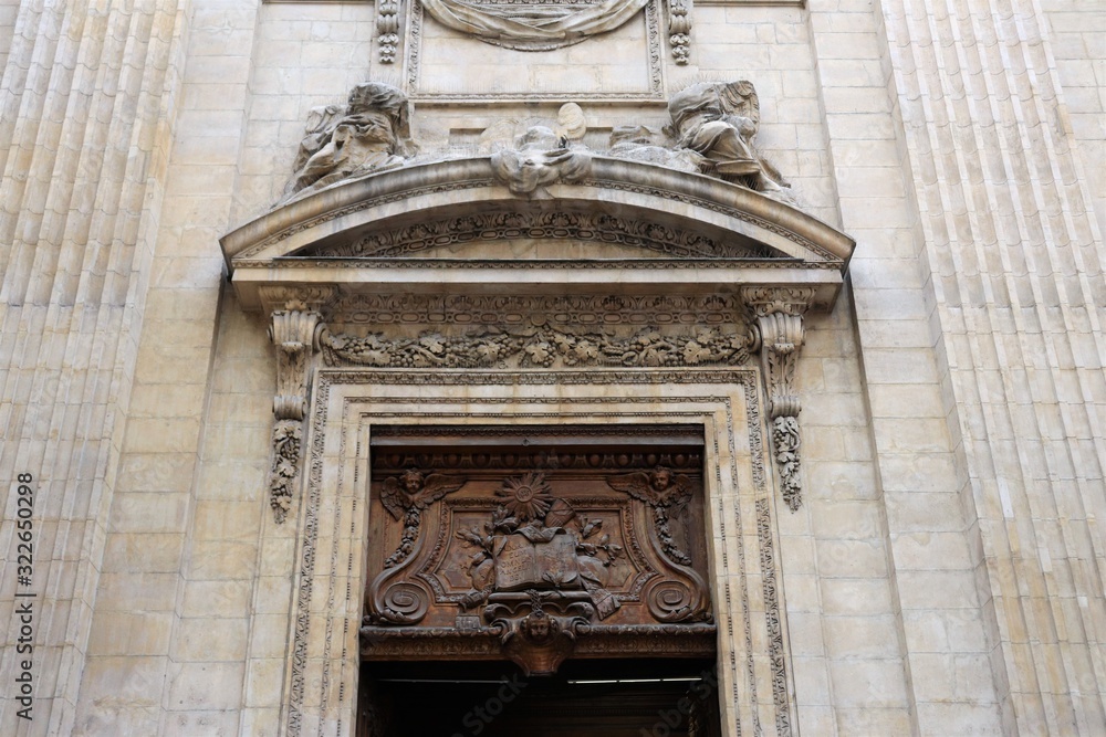 Eglise Saint Polycarpe à Lyon dans le 1 er arrondissement inaugurée en 1670 - Ville de Lyon - Département du Rhône - France - Vue extérieure