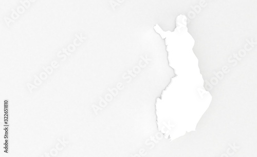 3d render map of scandinavi...