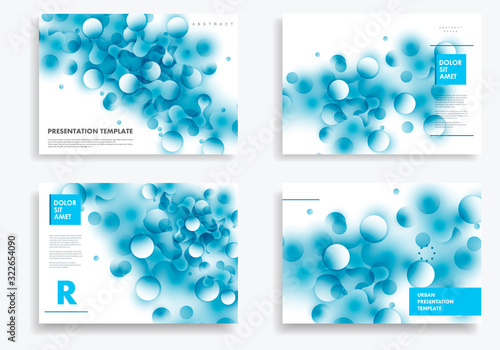 Modern vector templates for brochure cover in A4 size. Polygonal space background with connecting dots and lines