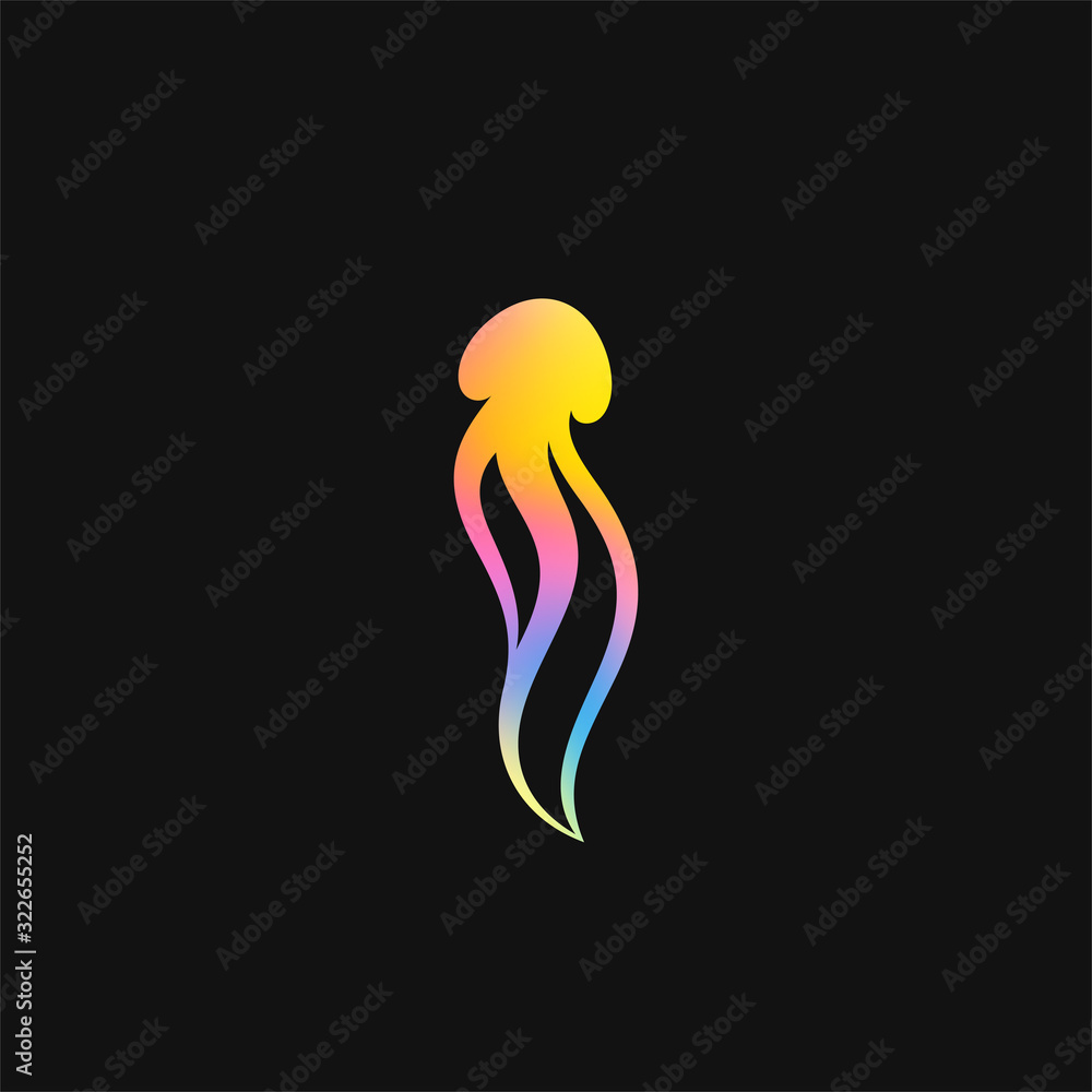 Jellyfish. Vibrant color Jellyfish. Vibrant color