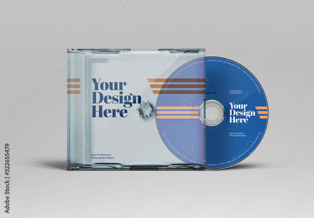 CD/DVD and Case Mockup Stock Template | Adobe Stock